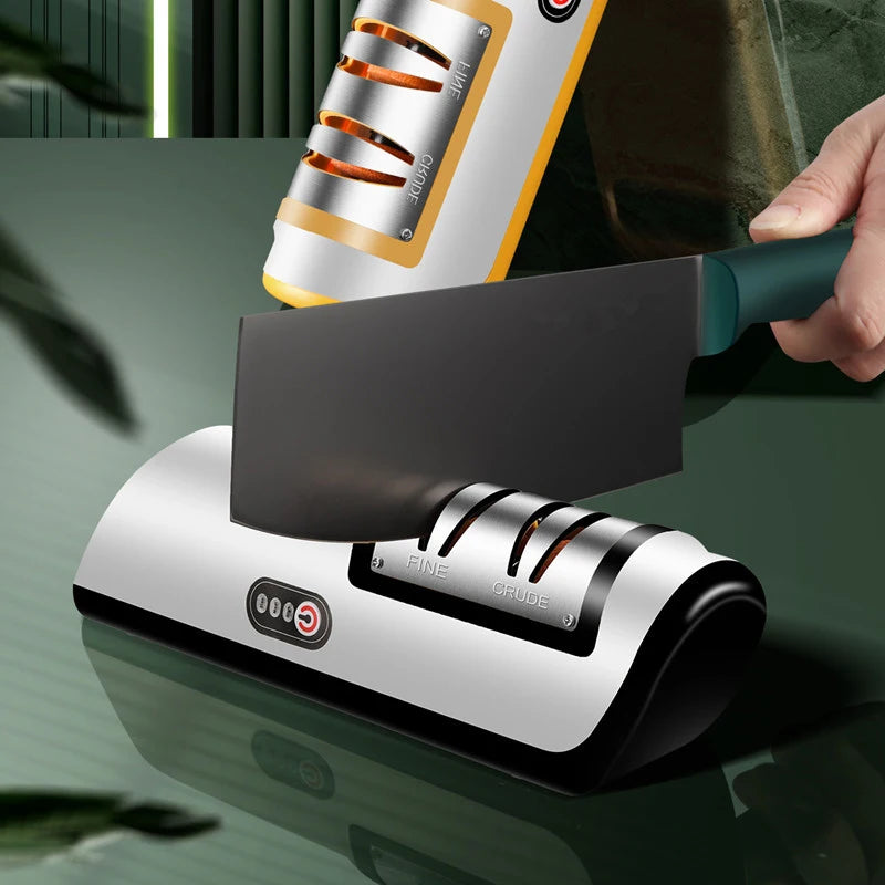 Afiador de Facas Elétrico USB Recarregável - Automático e Ajustável