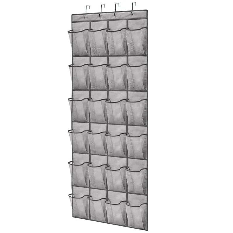 Sapateira Vertical Vision: 24 Bolsos Para o Fim da Bagunça