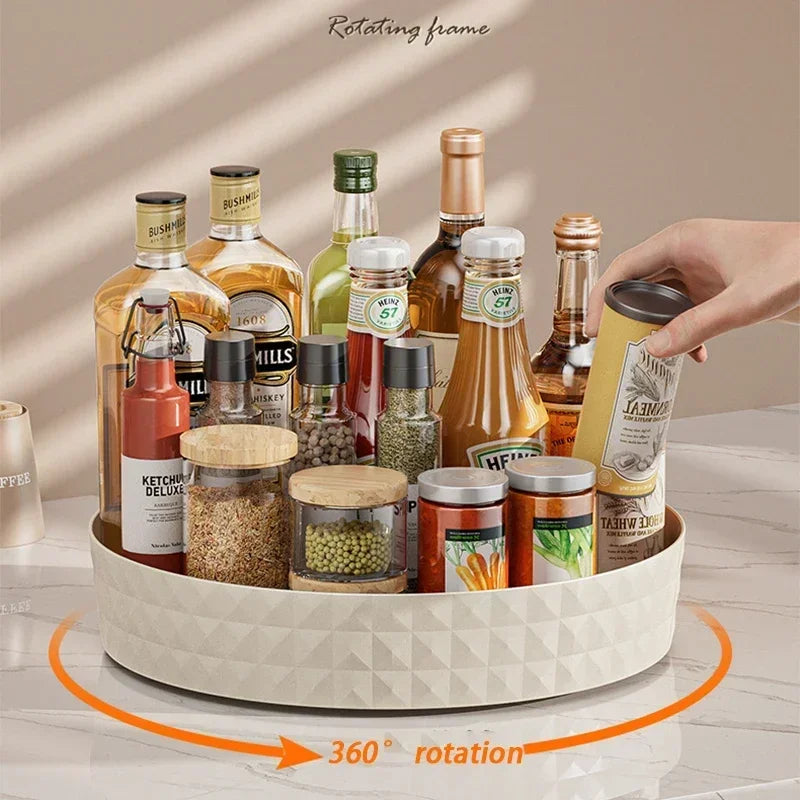 Bandeja Giratória 360º Crystal - A Elegância que Organiza sua Vida