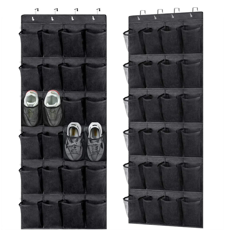 Sapateira Vertical Vision: 24 Bolsos Para o Fim da Bagunça