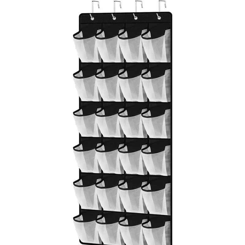 Sapateira Vertical Vision: 24 Bolsos Para o Fim da Bagunça