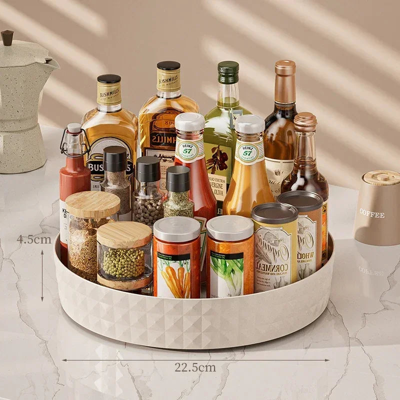 Bandeja Giratória 360º Crystal - A Elegância que Organiza sua Vida