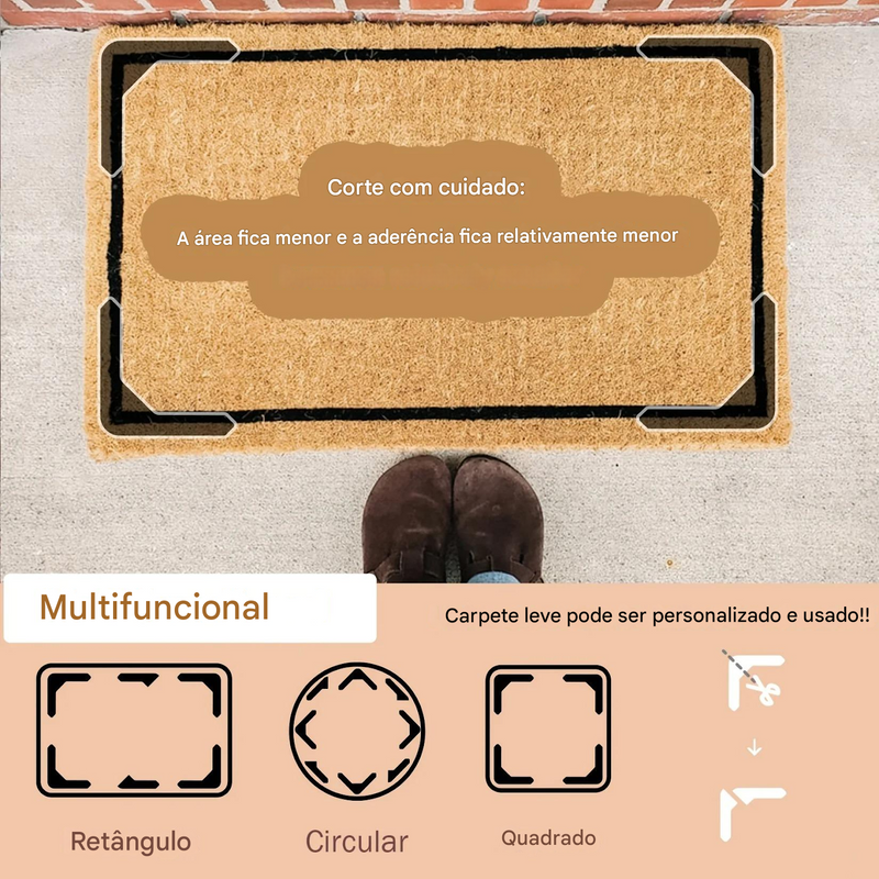 Fixadores Adesivos Antiderrapantes para Tapetes e Sofás