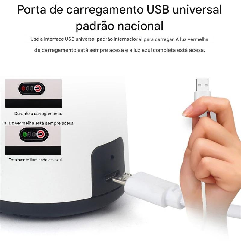 Afiador de Facas Elétrico USB Recarregável - Automático e Ajustável