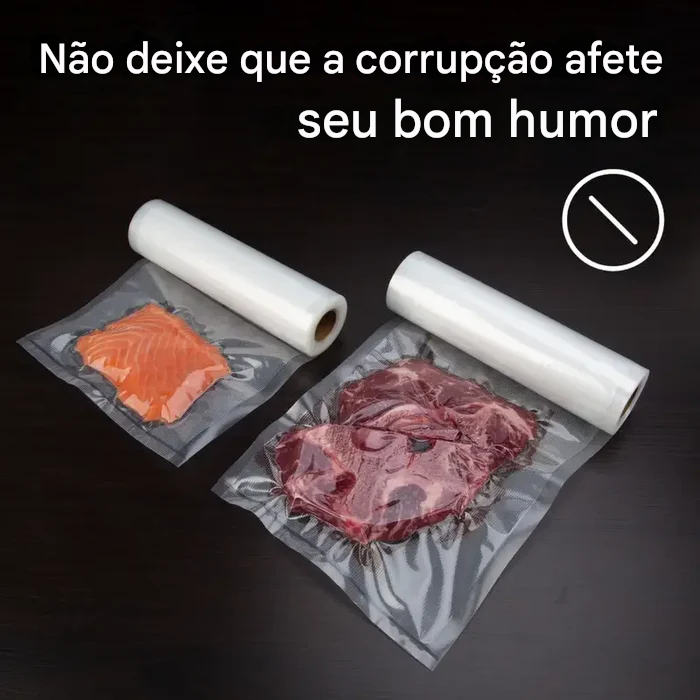 Rolo de Embalagem a Vácuo - Conserve Alimentos por Mais Tempo