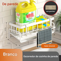 Organizador de Pia Telescópico InoxClean - Bancada Seca e Organizada