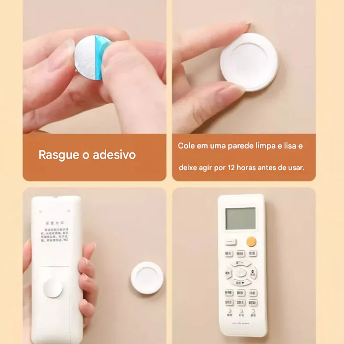 Suporte Magnético Universal SmartFix - Organize Controles e Chaves