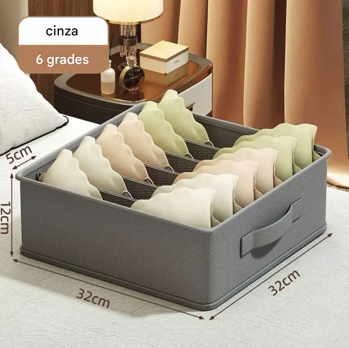 Organizador de Gavetas Crystal: Clareza e Ordem para Seu Closet