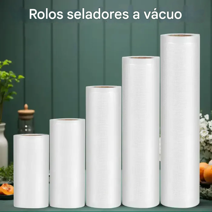 Rolo de Embalagem a Vácuo - Conserve Alimentos por Mais Tempo